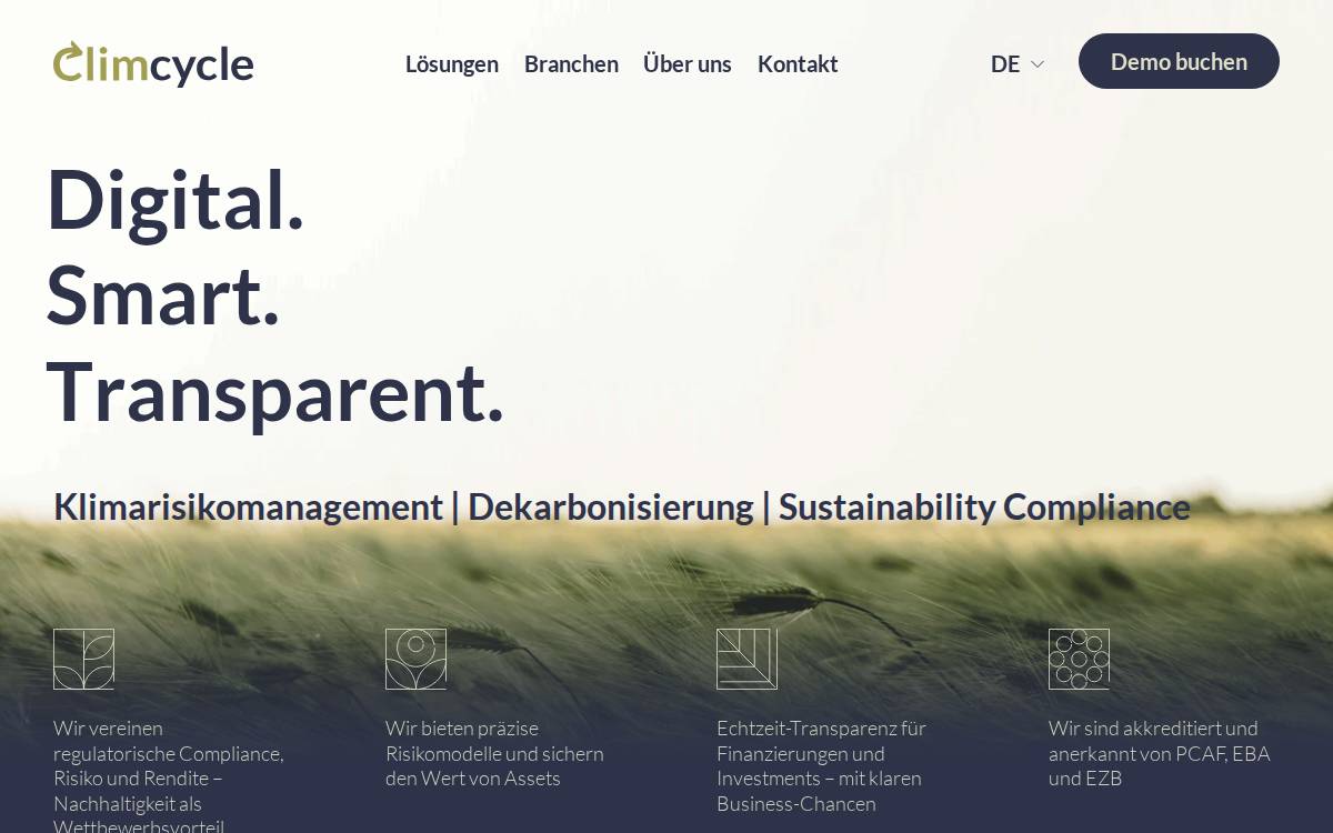 Klimametrix website preview