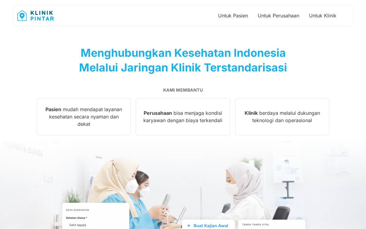 Klinik Pintar website preview