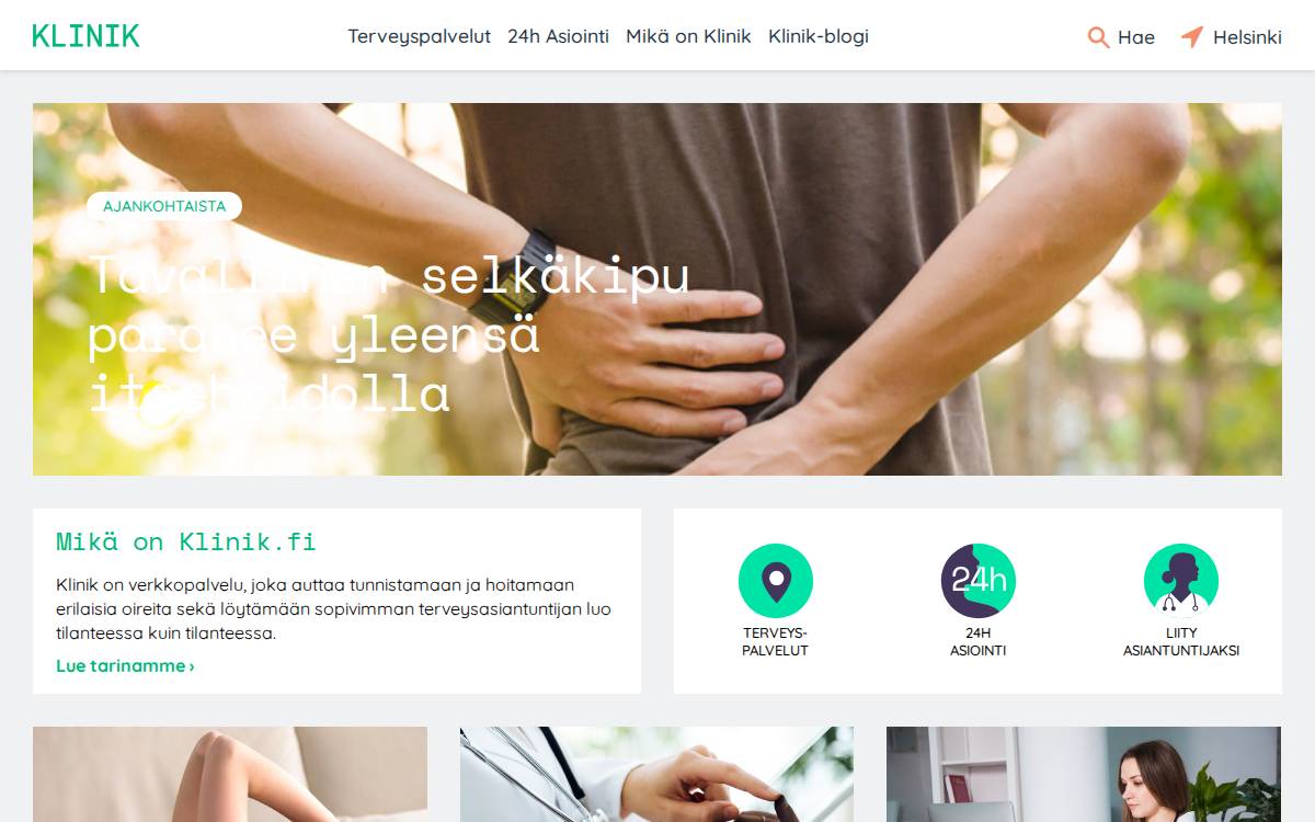 Klinik website preview