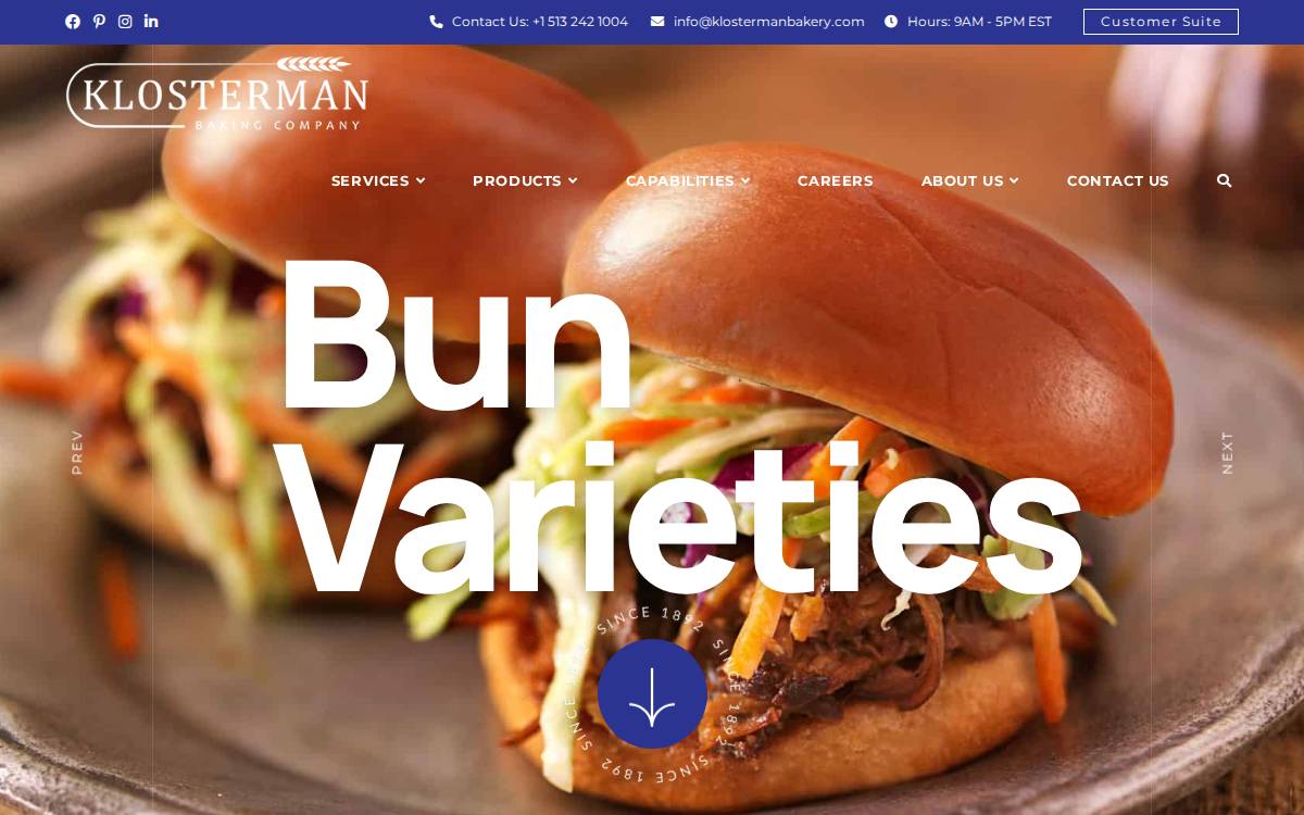 Klosterman website preview