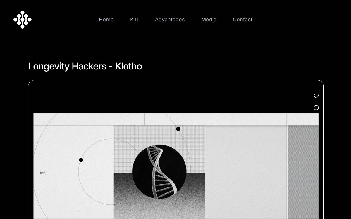 Klotho website preview