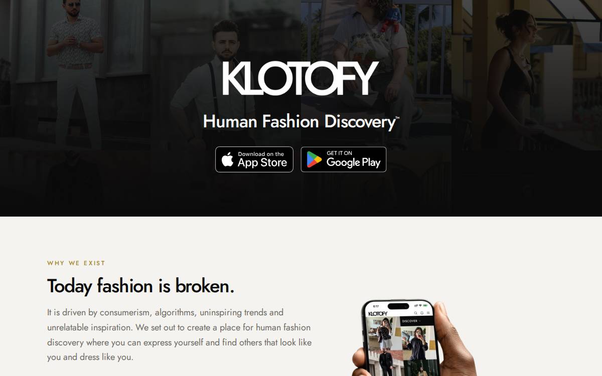 KLOTO Social website preview