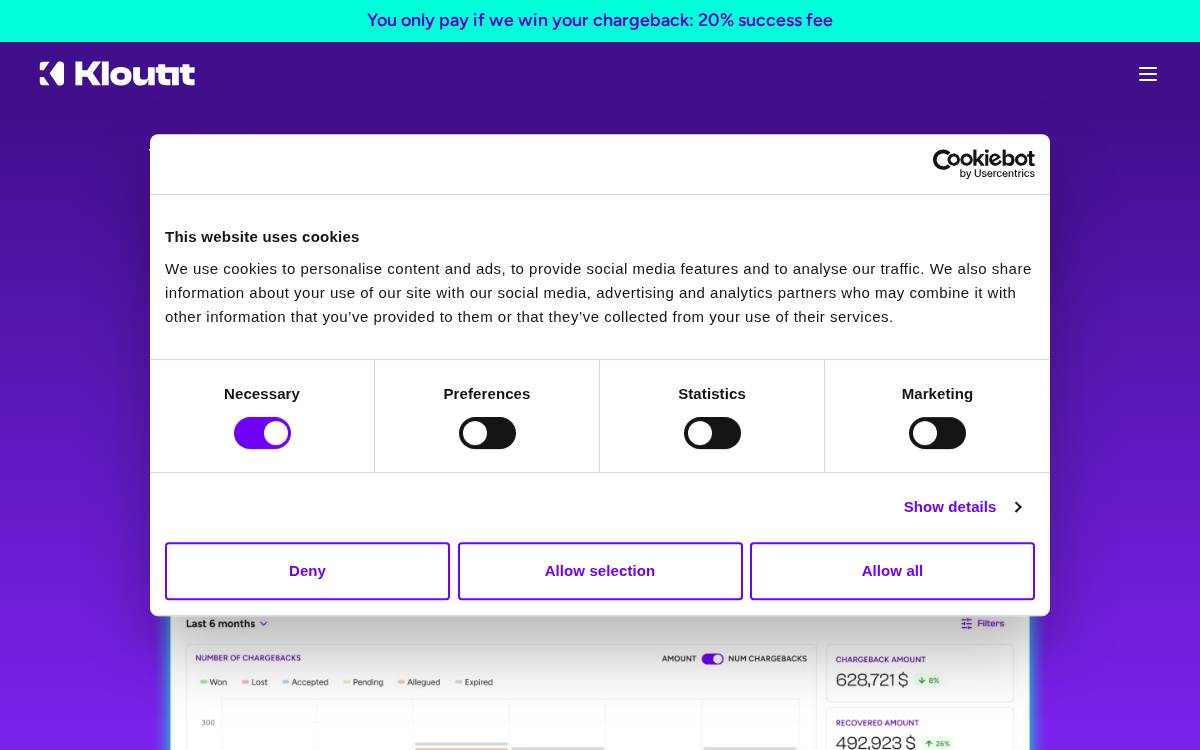 Kloutit website preview