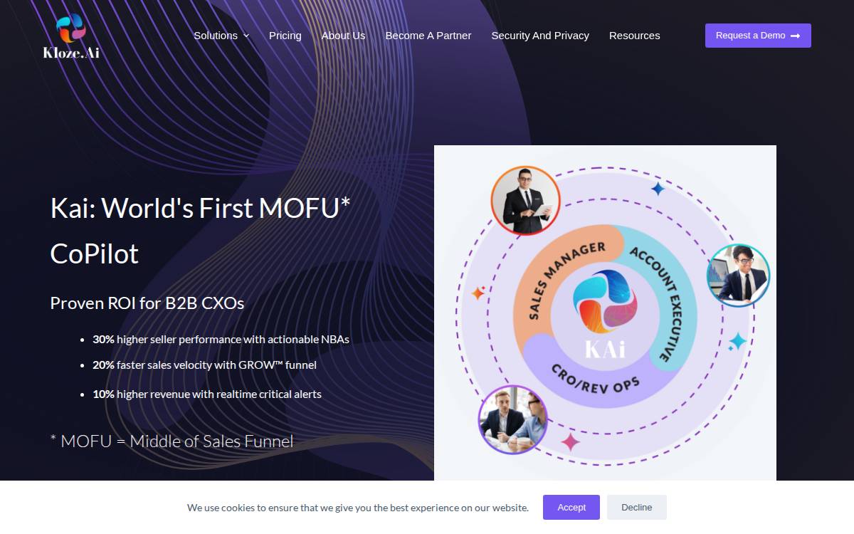 Kloze.ai Accelerate Your Pipeline to Revenue website preview