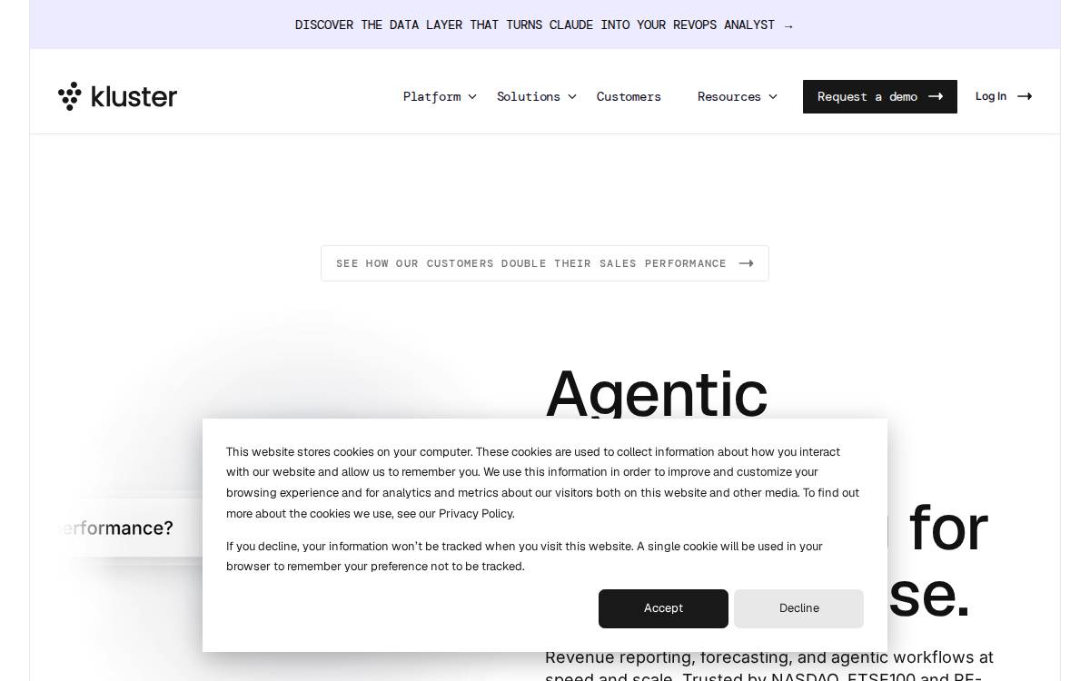 Kluster website preview