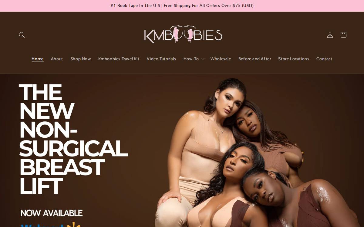 KMBoobies website preview