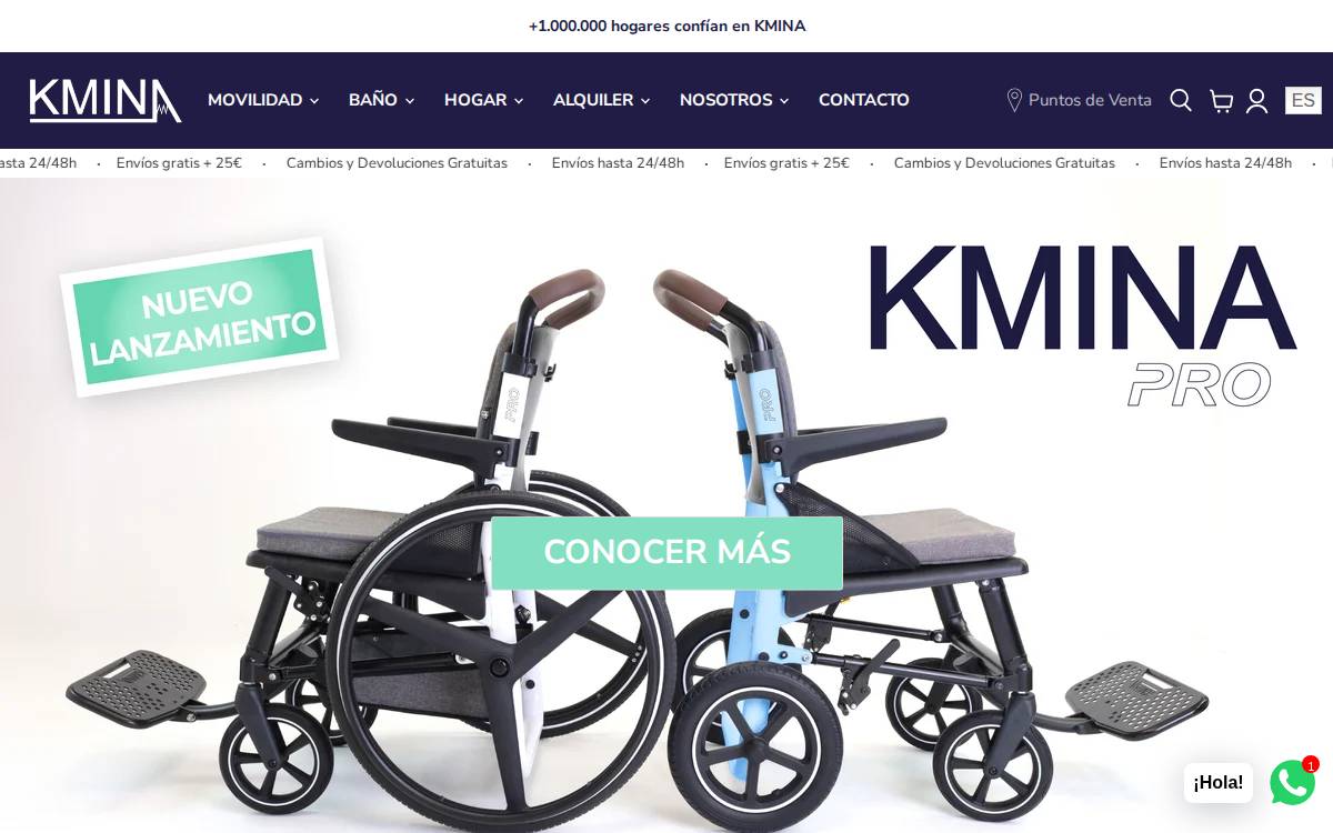 Kmina website preview