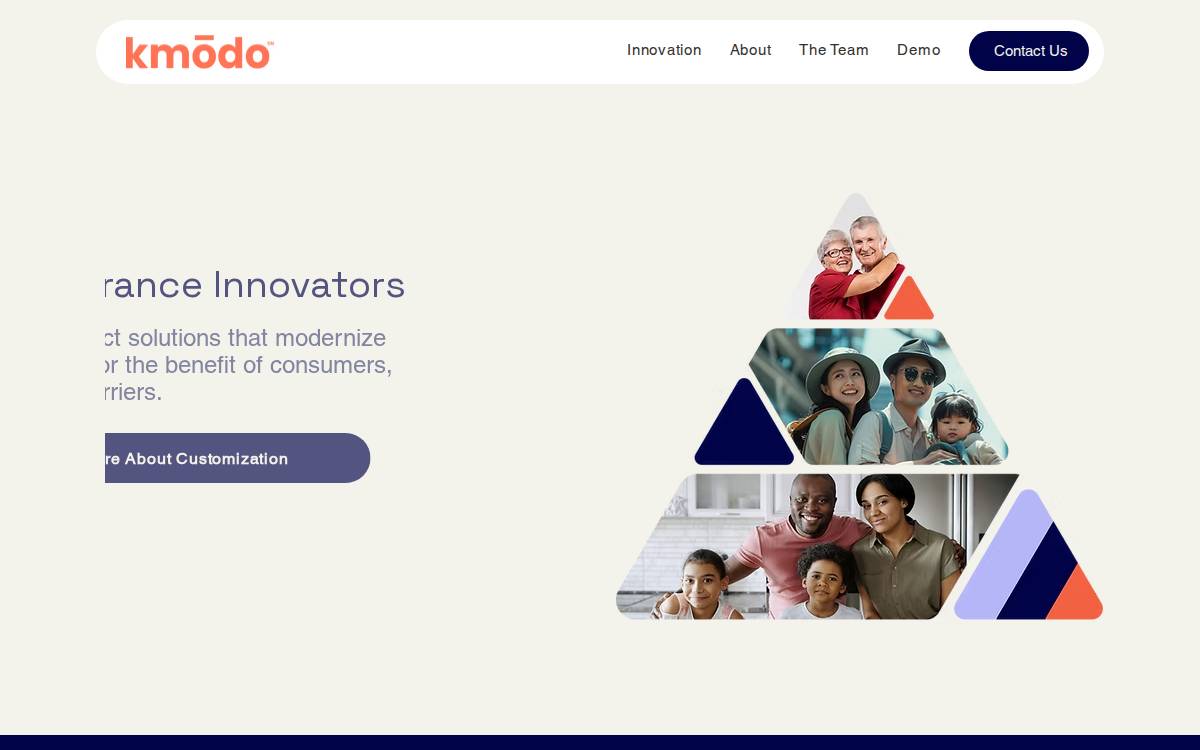 kmōdo website preview