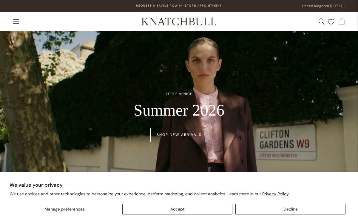 Knatchbull website preview