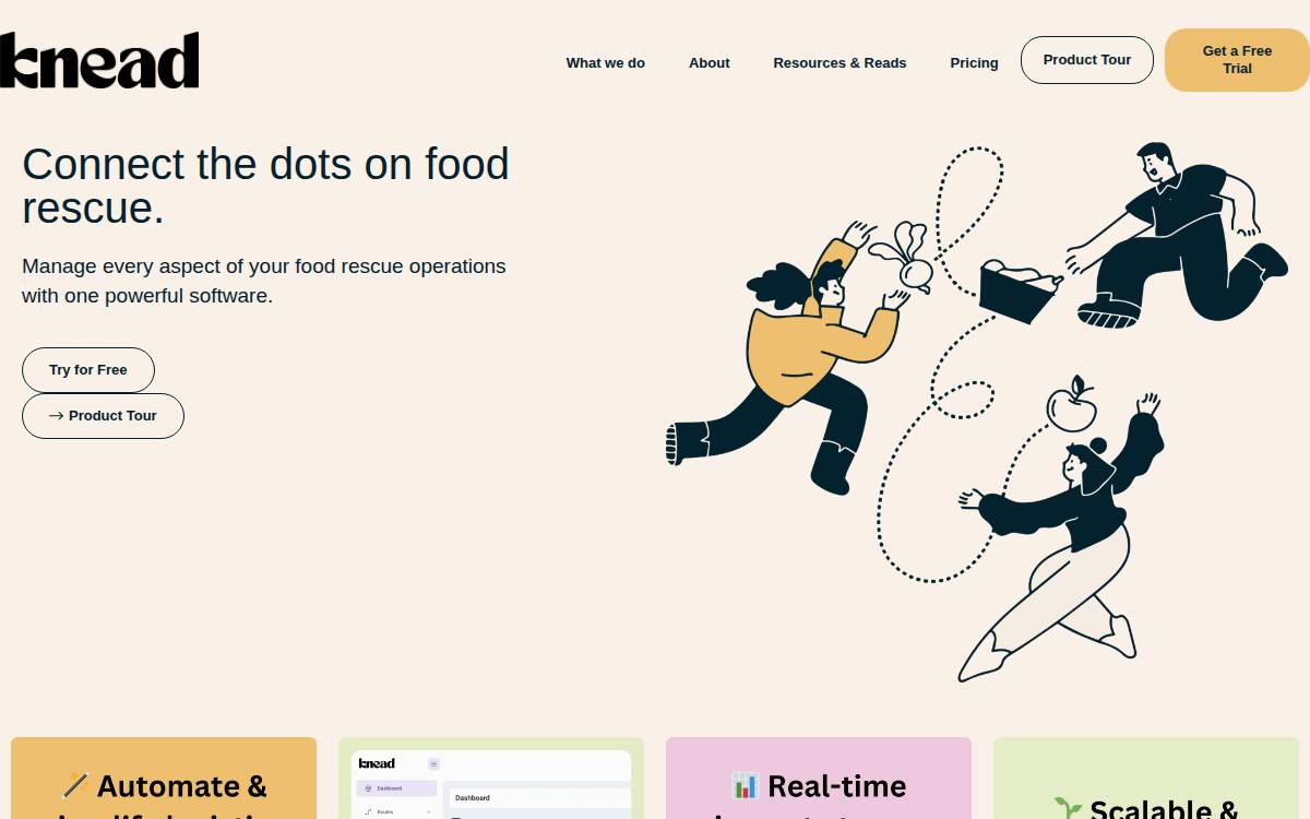 Knead Tech website preview