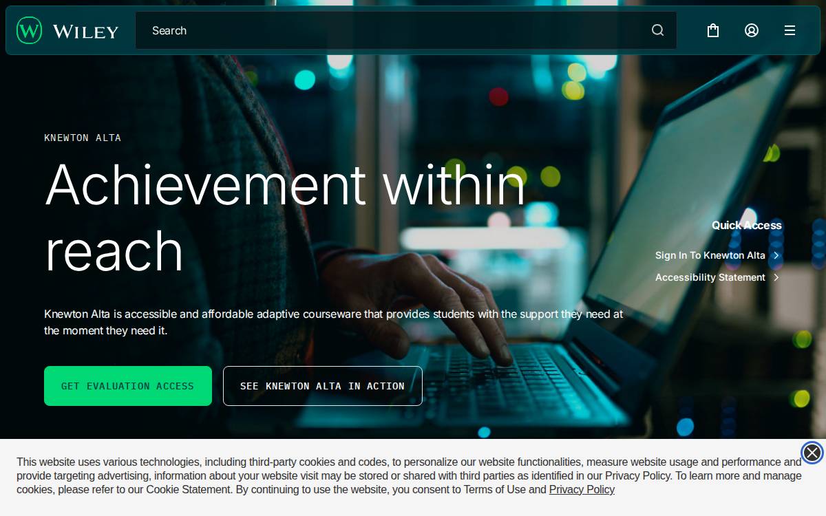 Knewton website preview