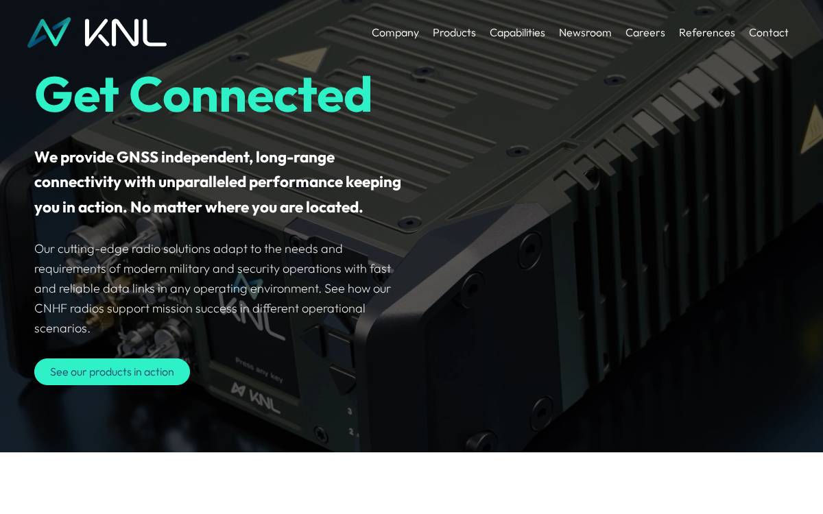 KNL Networks website preview