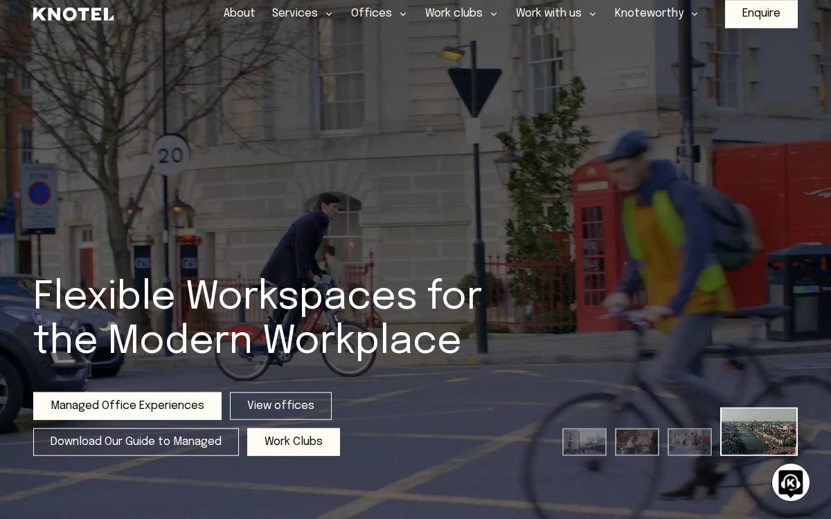 Knotel website preview