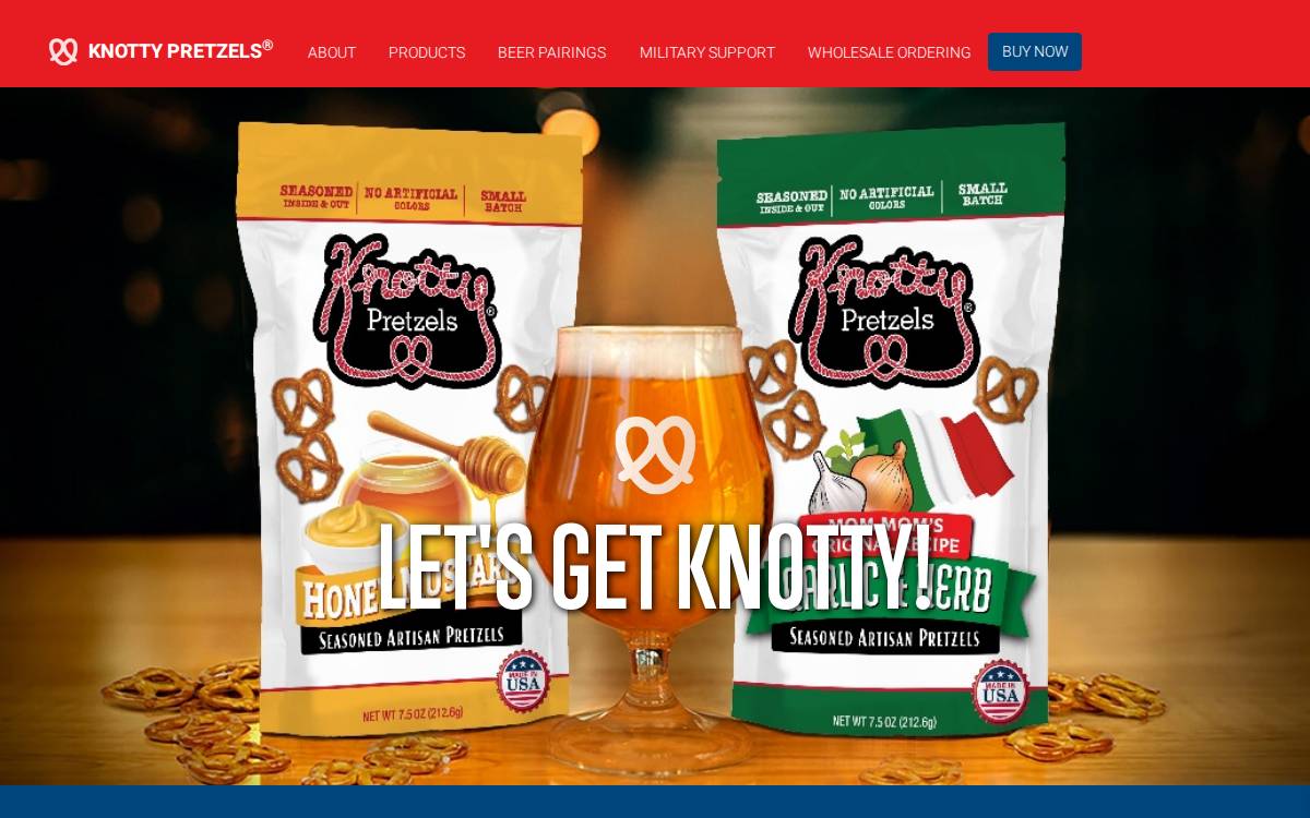 Knottypretzels website preview