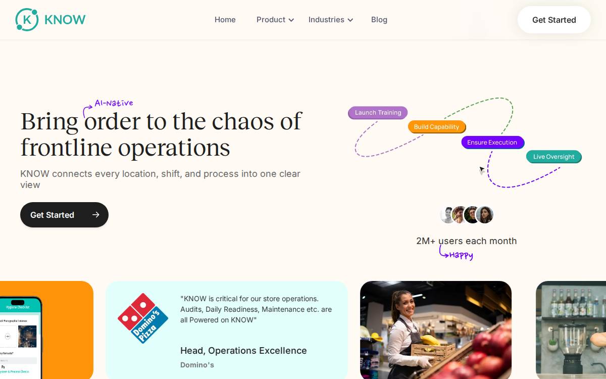KNOW website preview