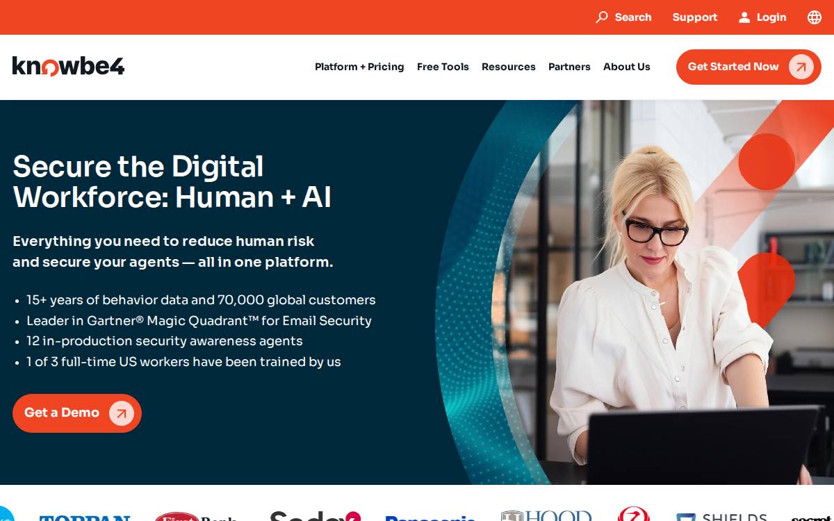 Knowbe4 website preview