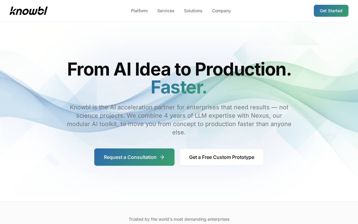 Knowbl website preview