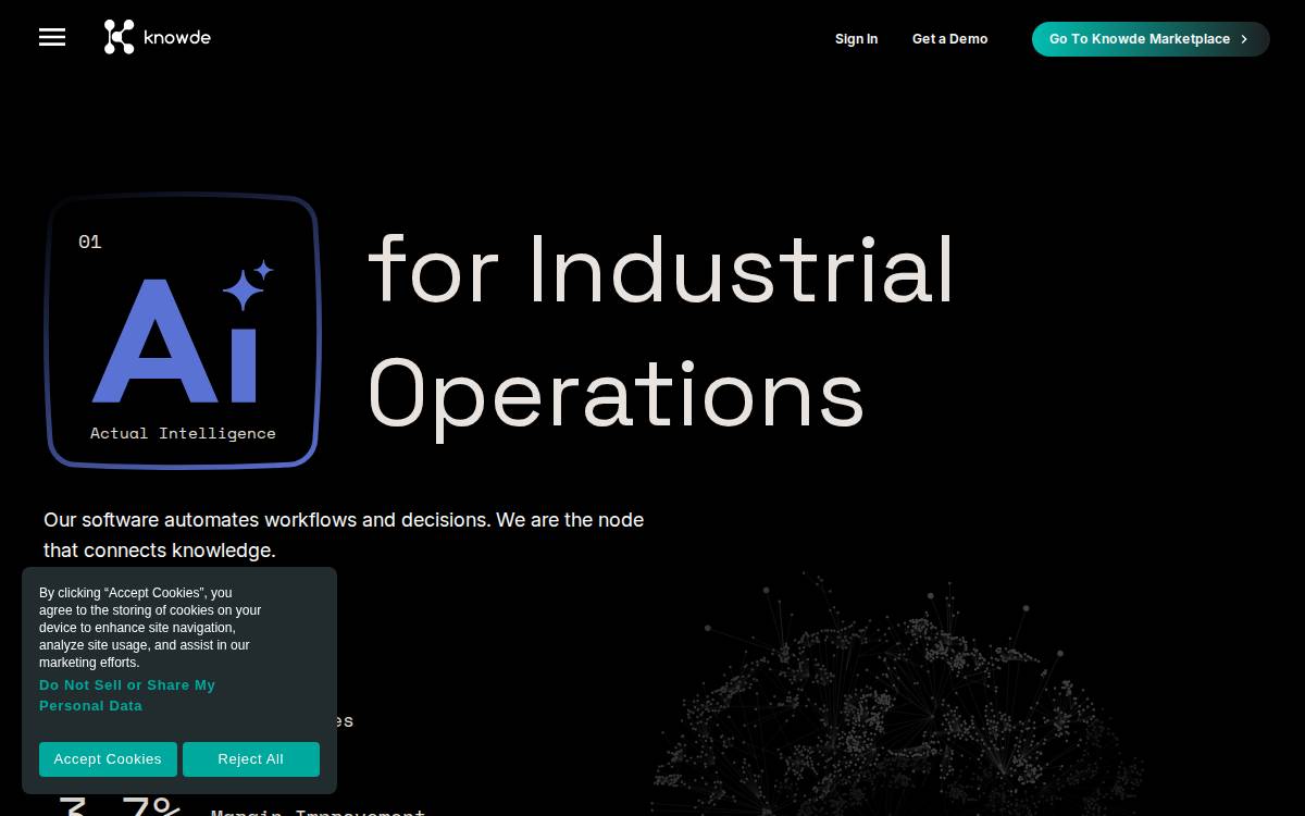 Knowde website preview