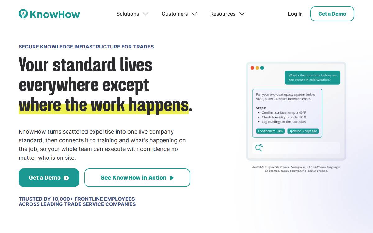 KnowHow website preview