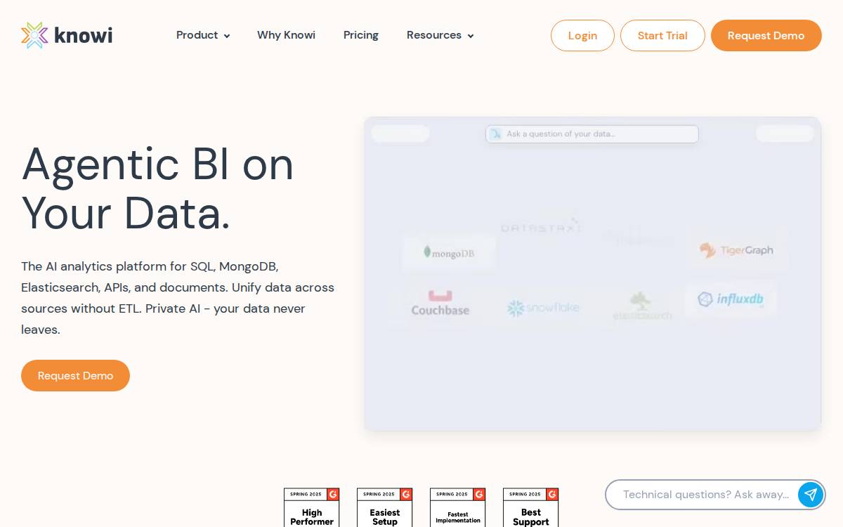 Knowi website preview