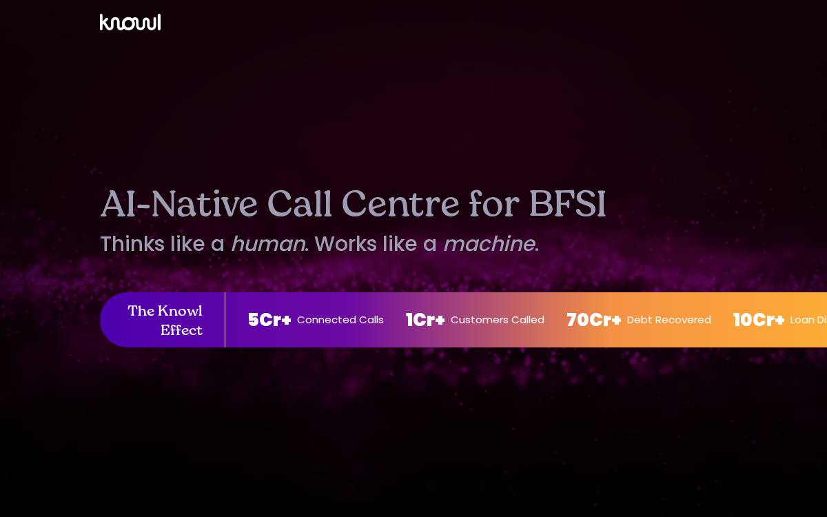 Knowl website preview