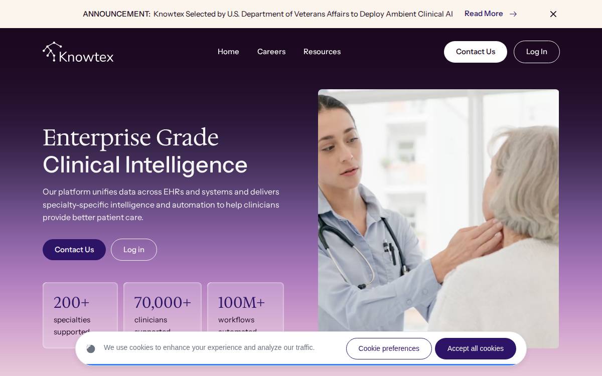 Knowtex website preview