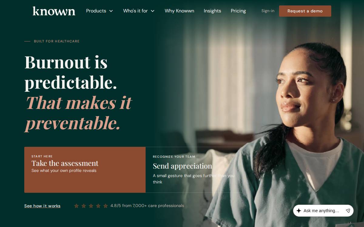 Knowwn website preview