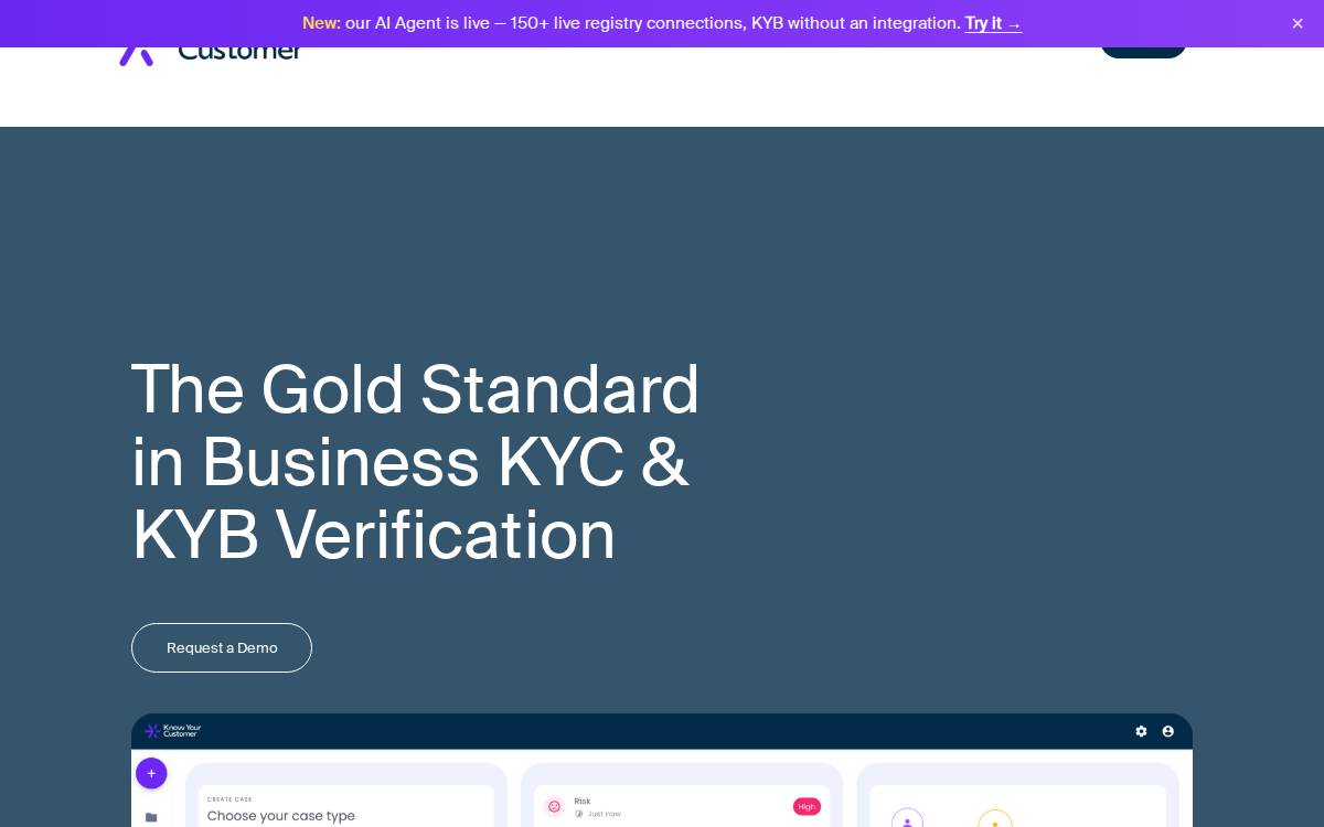 Knowyourcustomer website preview