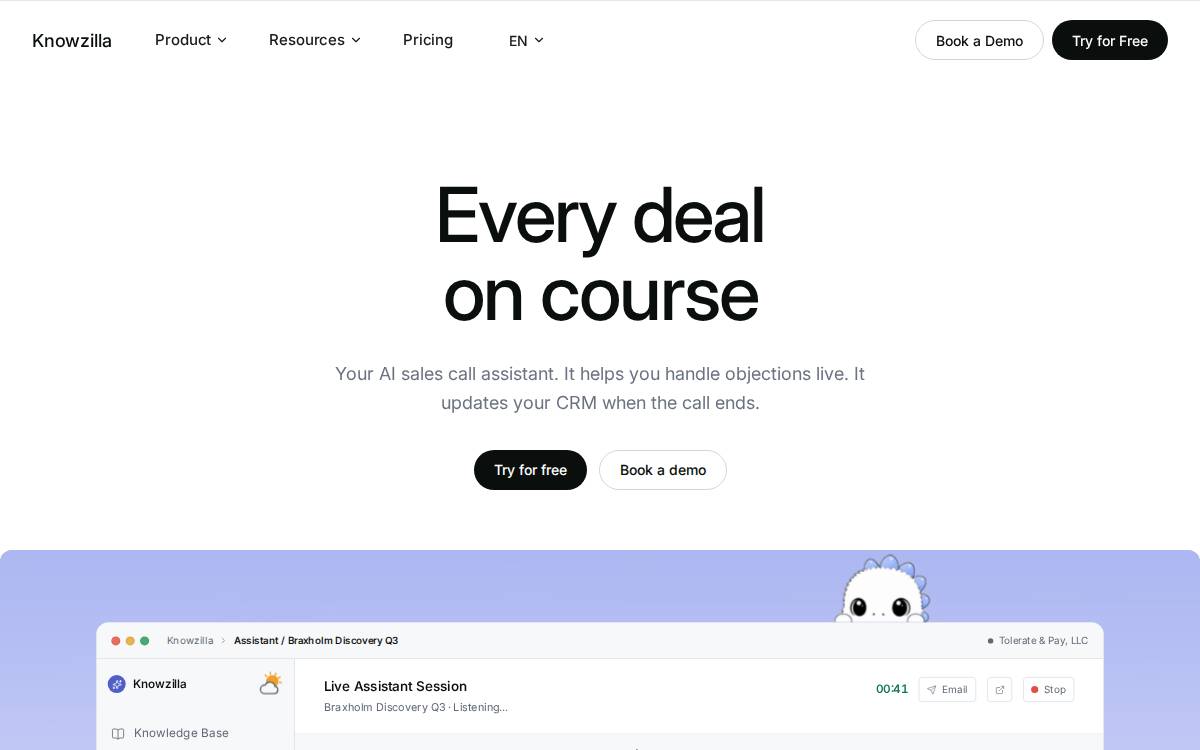 Knowzilla website preview