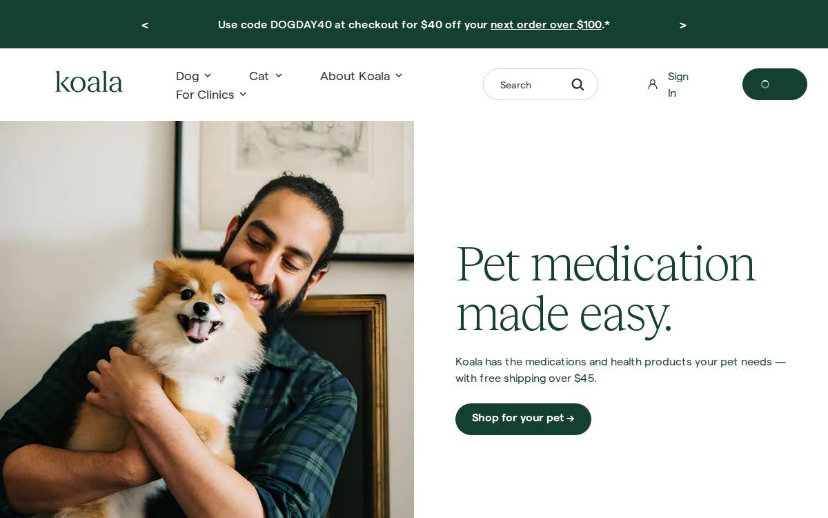 Koala Health website preview