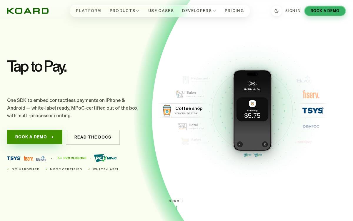 Koard website preview