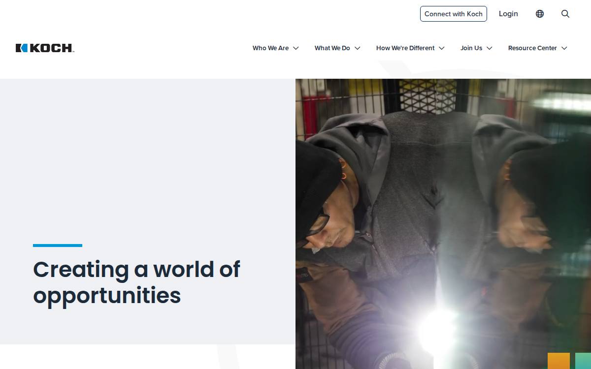 Koch Industries website preview