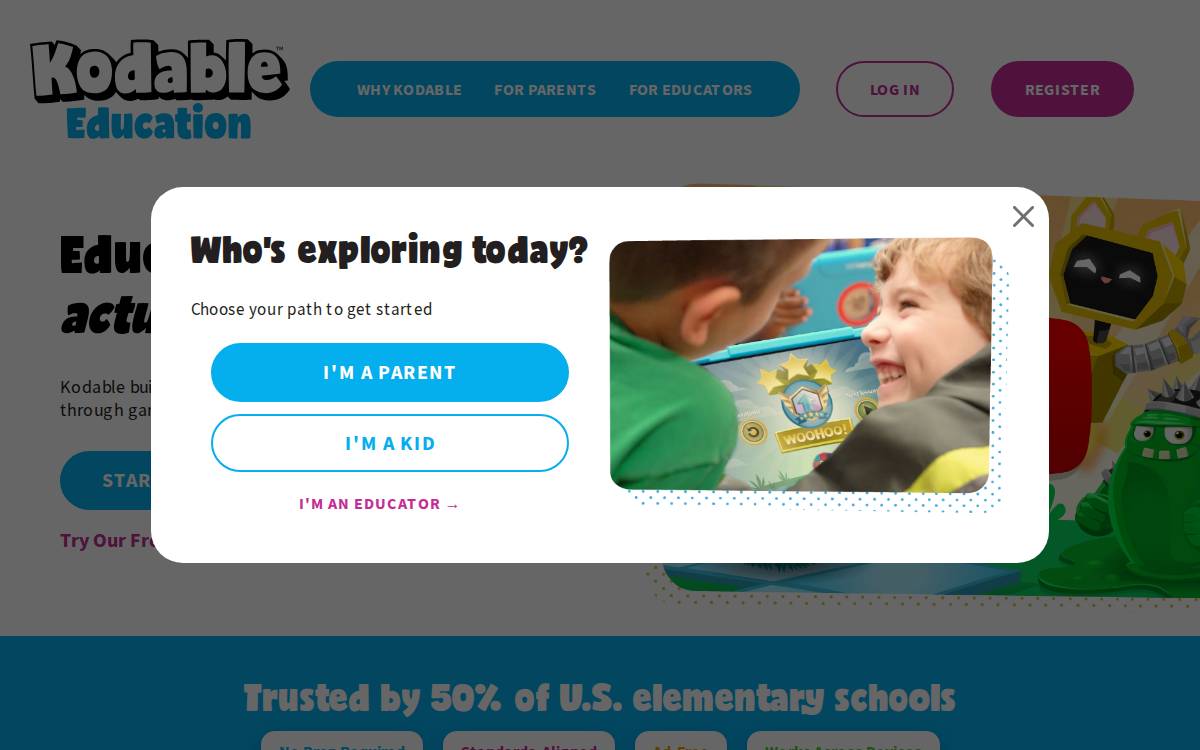 Kodable website preview