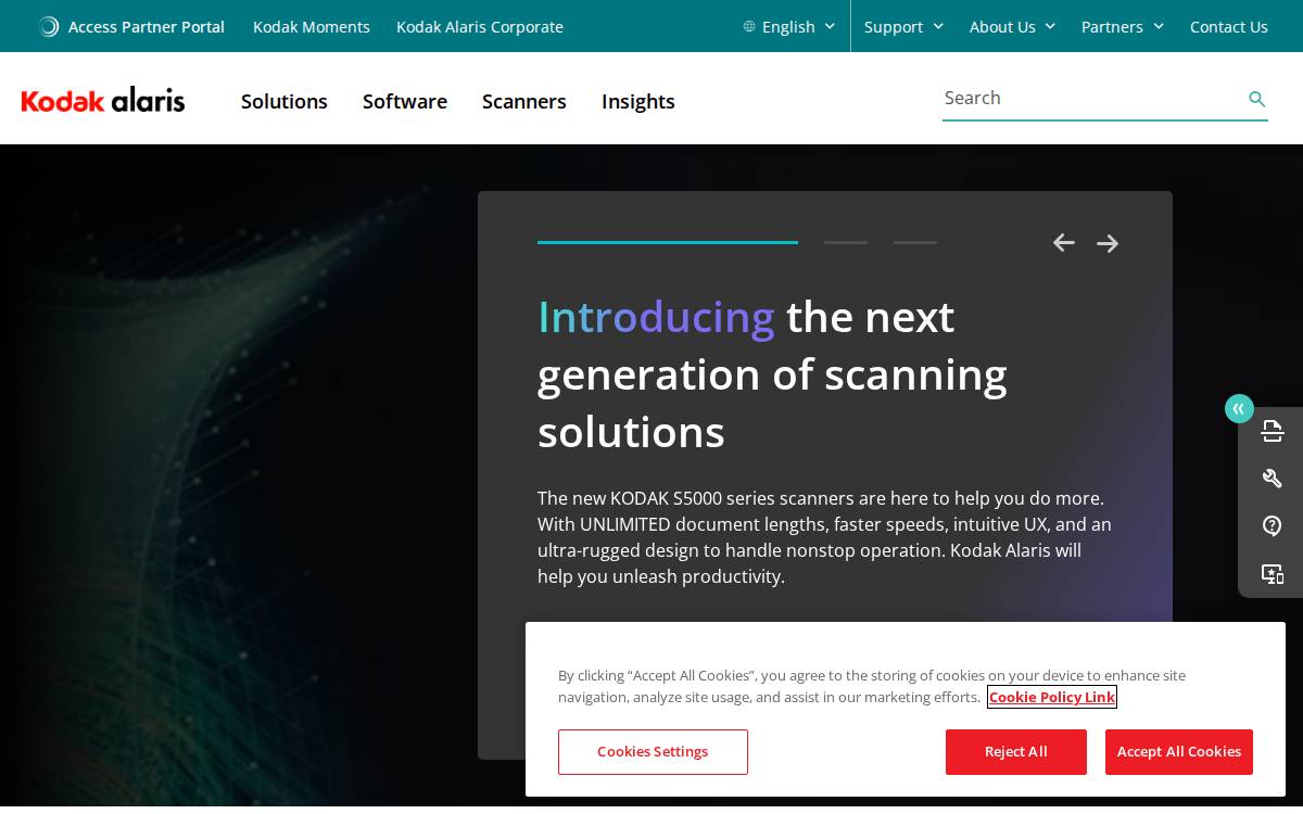 Kodak Alaris website preview