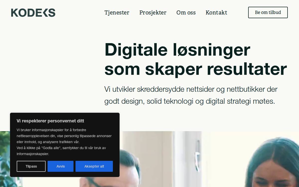 Kodeks website preview