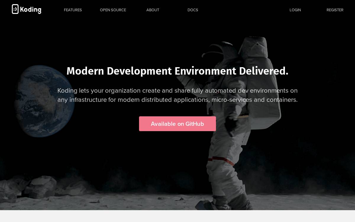 Koding website preview