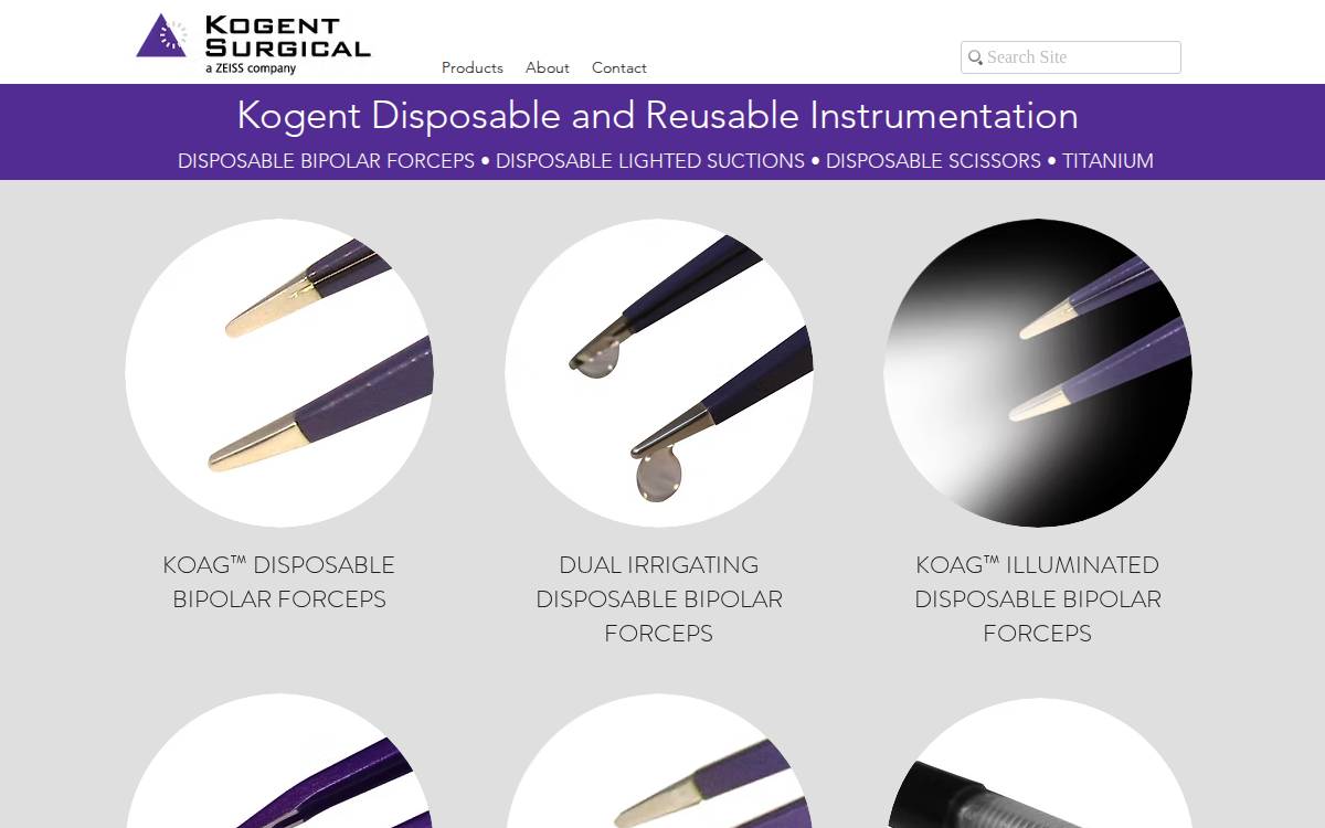 Kogent Surgical website preview