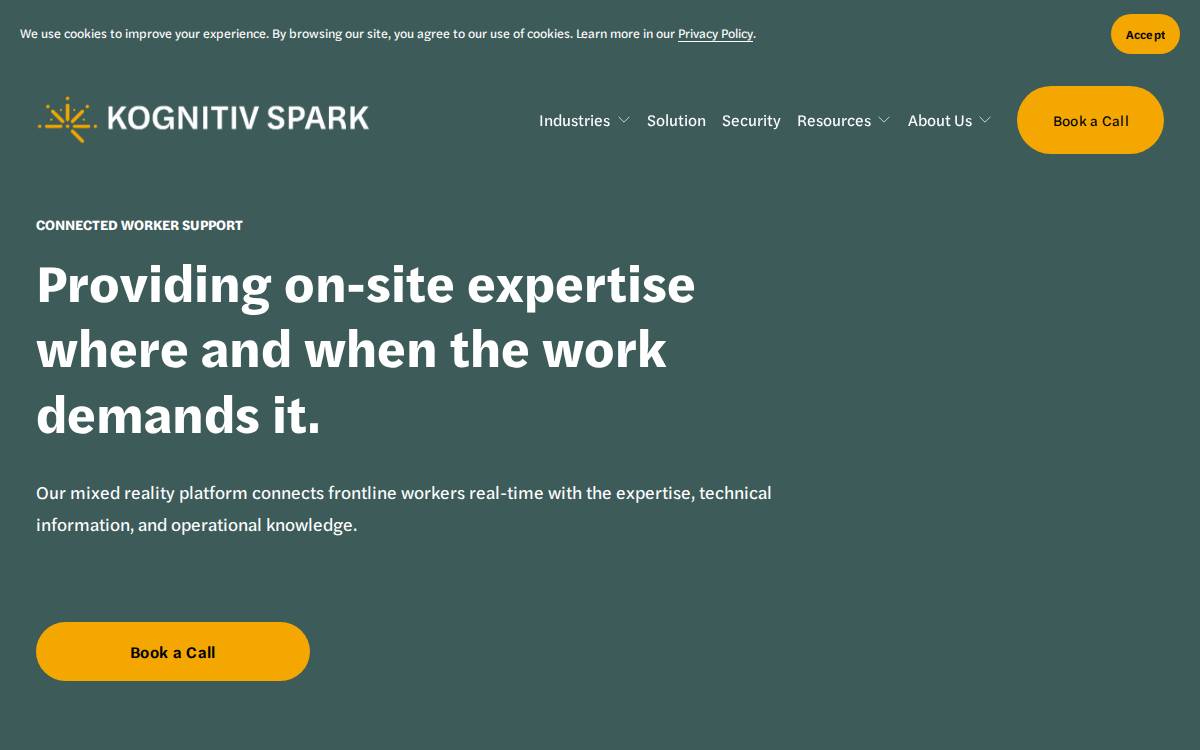 Kognitiv Spark website preview