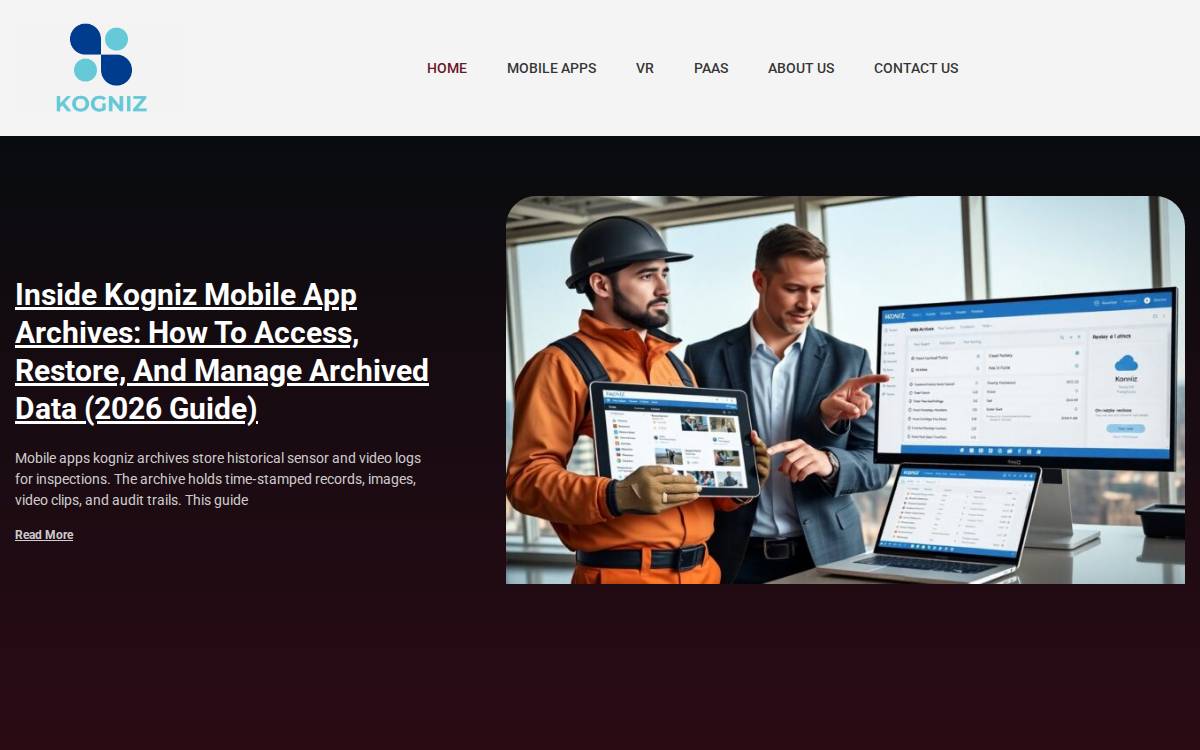 Kogniz website preview
