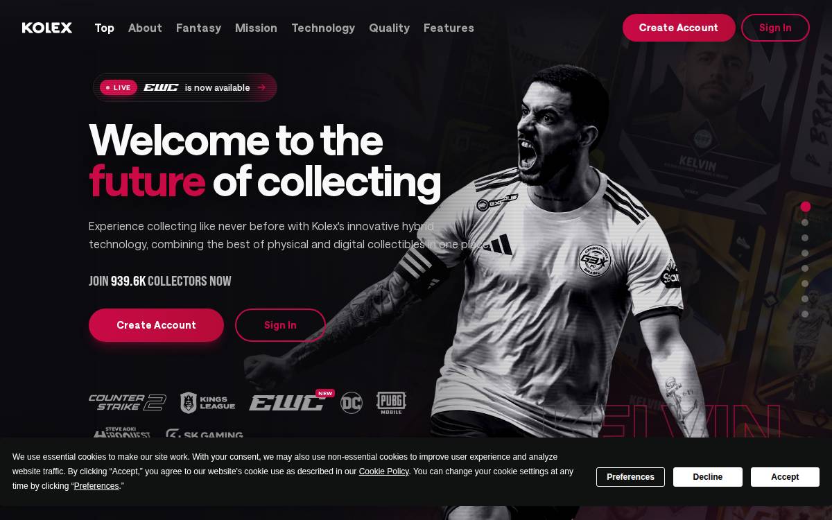 Kolex website preview