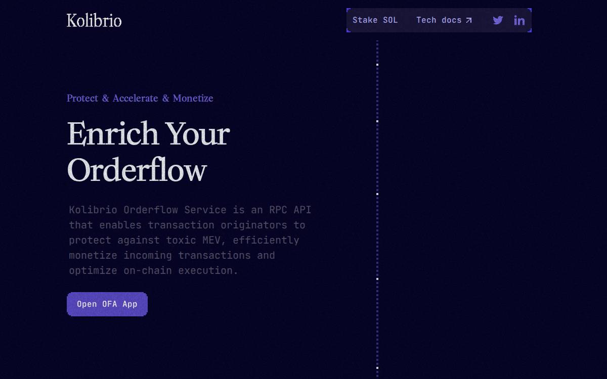 Kolibrio website preview