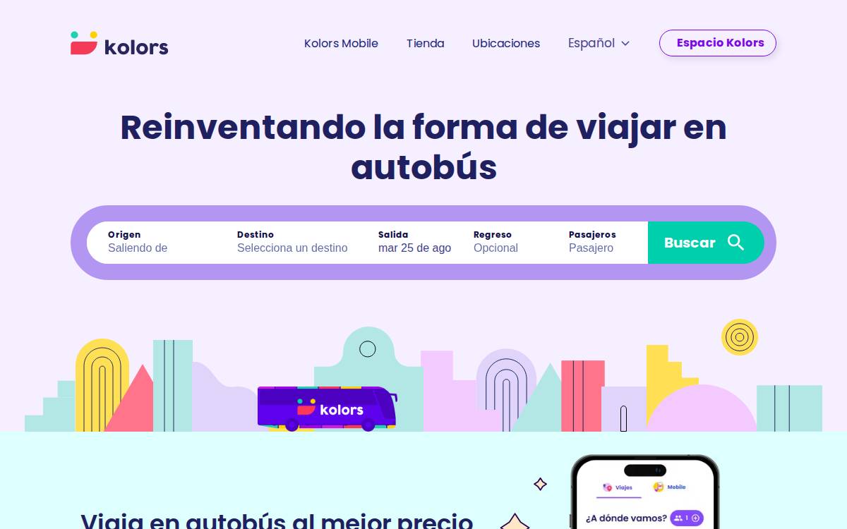 Kolors website preview
