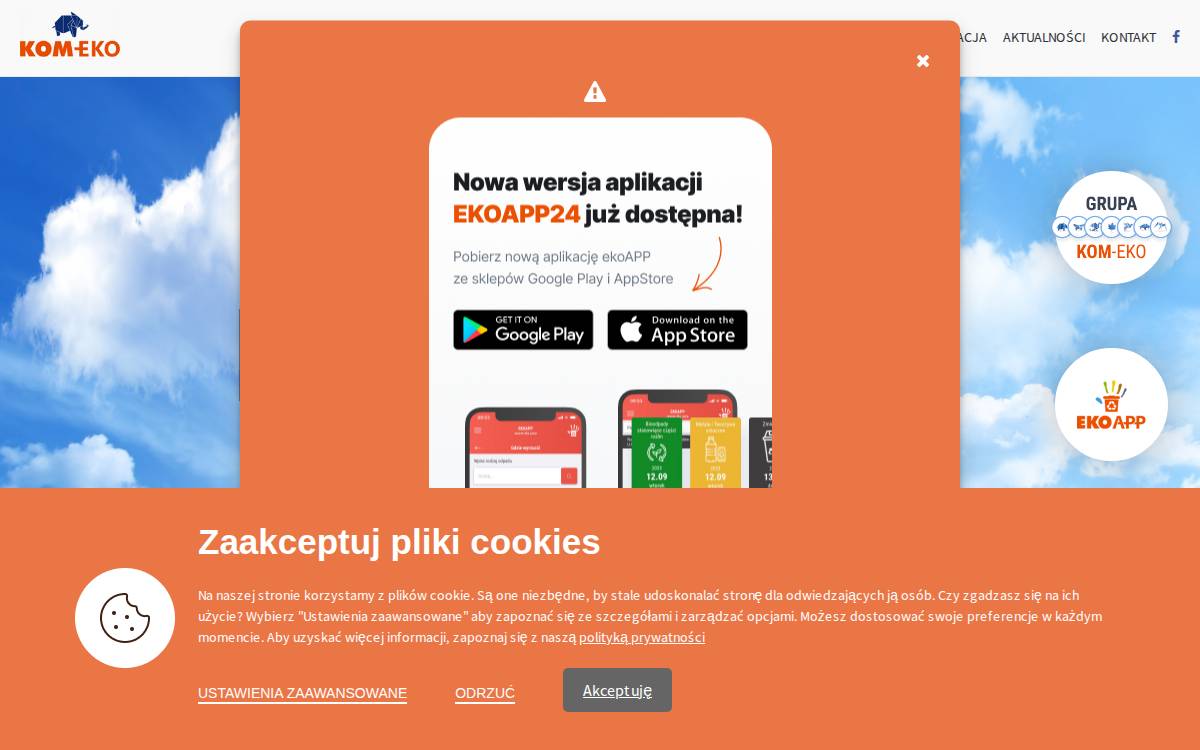 KOM-EKO website preview