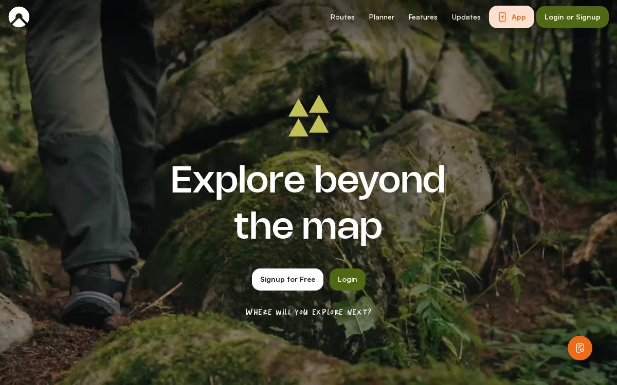 komoot website preview