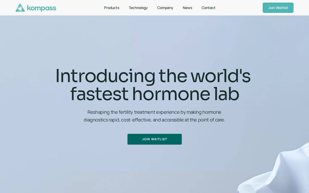 Kompass website preview