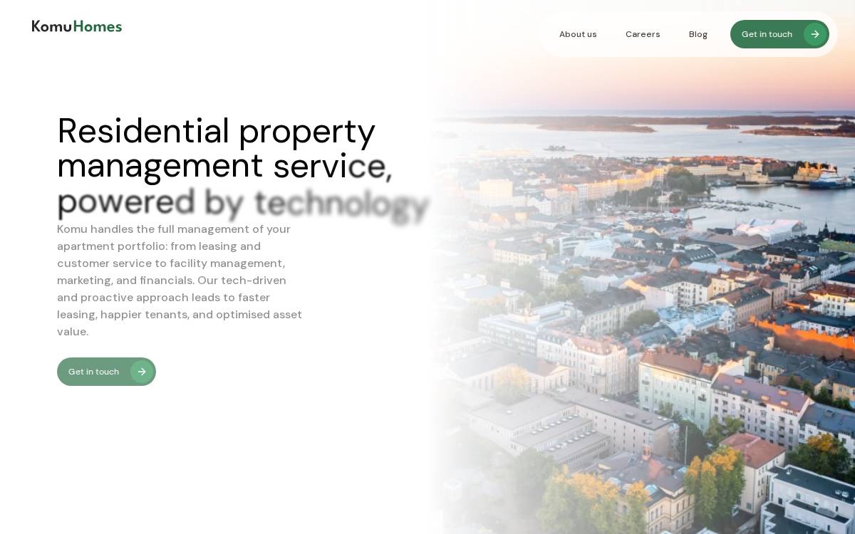 Komuhomes website preview