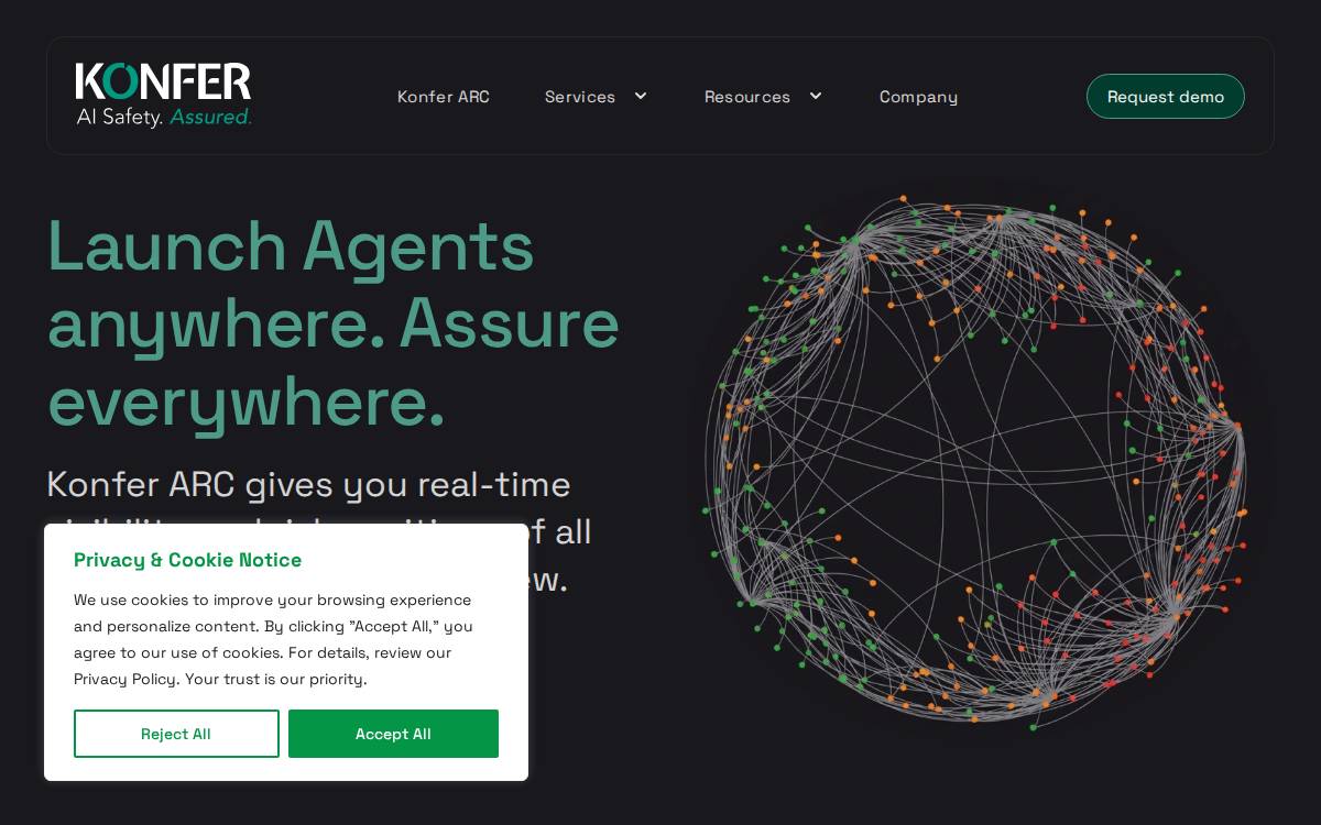 Konfer website preview