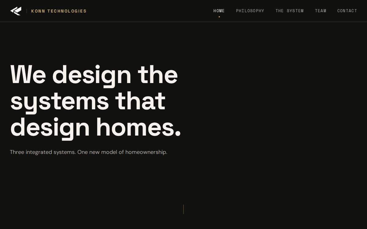 Konn website preview