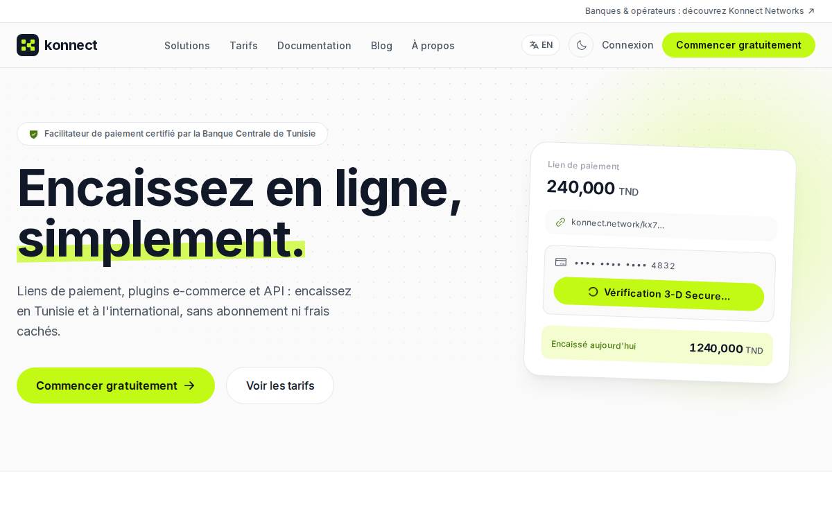 Konnect website preview