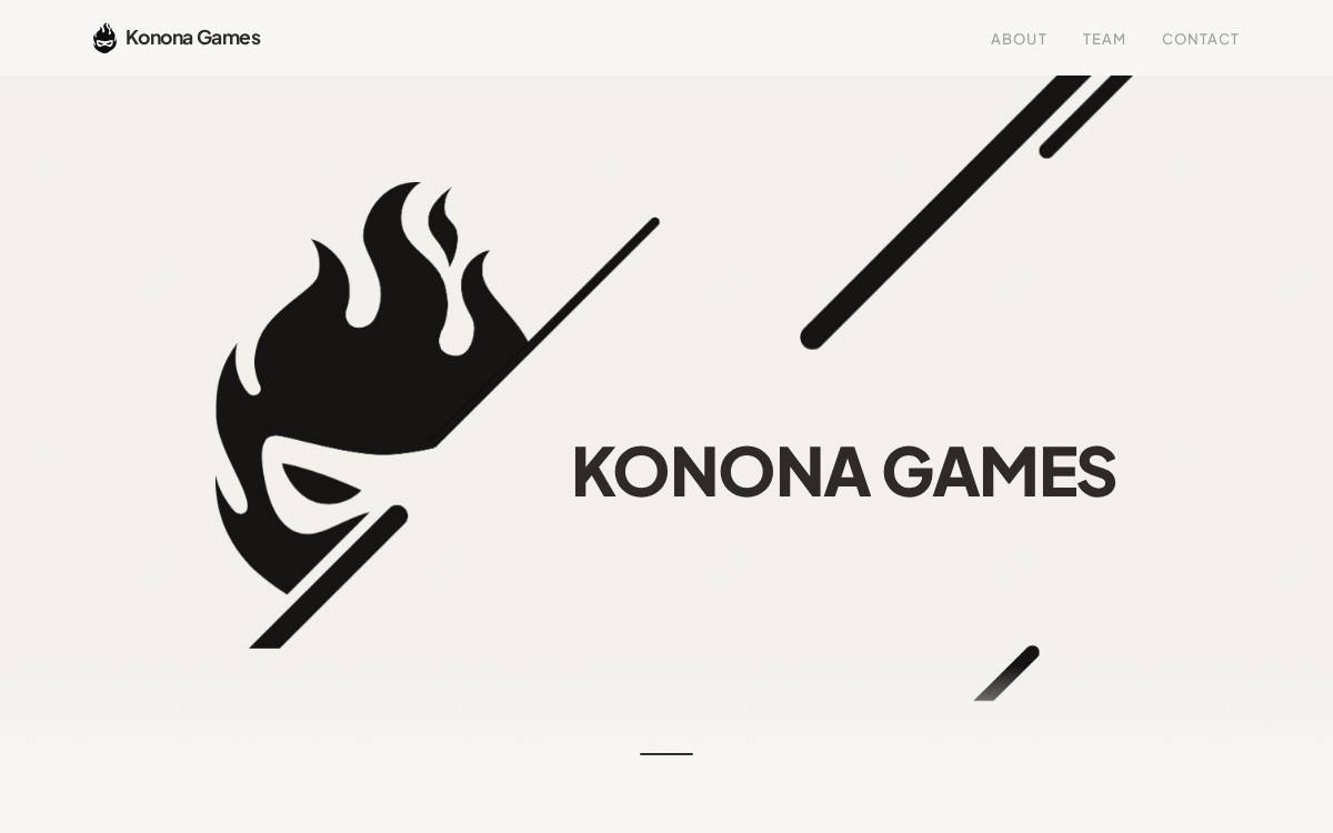 Konona Games website preview